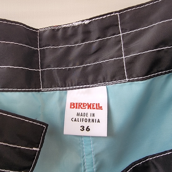 Birdwell Britches 310 Men's Size 36 Black Boardshorts Surf Shorts - Picture 5 of 14